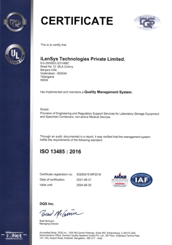iLenSys - Quality Management System with Uncompromising Commitment